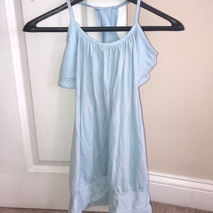 Lululemon baby blue workout top with sports bra